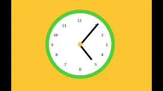 Animated Clock Using CSS Only | Moving Clock Animation Effect