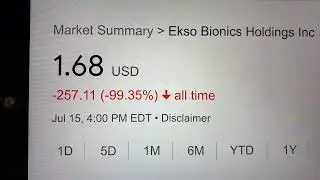 🔴 Ekso Bionics Holdings Inc. EKSO Stock Trading Facts 🔴