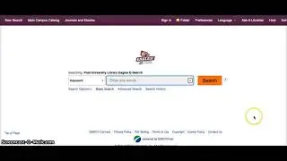 HOW TO: Use Online Library Database