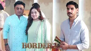 Border 2 Movie Actor Ahan Shetty And Producer And Writer J. P. Dutta Daughter Nidhi Dutta