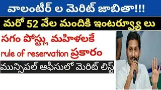 Grama/ward volunteer latest breaking news|Volunteer latest information|Volunteer merit list update|