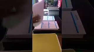proses penyusunan nota NCR 2 rangkap #percetakan #tutorial #desaingrafis #jilidbuku #nota
