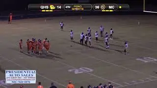 Magnet Cove Jr High vs Quitman 10-10-19 Week 6