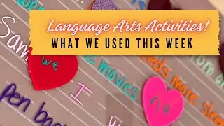 Quick Language Arts Activities! What we used from Jack and Link this Week!