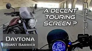 VLOG: 2021 Rebel 1100 Commute // Daytona Blast Barrier windscreen