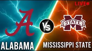 Alabama Tide Vs Mississippi State Bulldogs Live | NCAA Men's Basketball | PLAY BY PLAY | SCOREBOARD