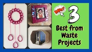 3 Simple Crafts during #Lockdown | Best from waste #WithMe [Newspaper, Waste Boxes]