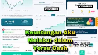 Melabur Dalam Versa Cash | Berapa Untung Aku!!