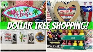 Dollar Tree SHOPPING  Summer Decor SHOP WITH ME 2019