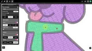 Digitize the purple dog using institch doodle software