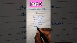 Typewriting Essential abbreviations 