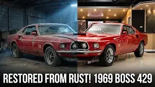 ASMR Car Restoration | 1970 Ford Mustang Boss 429 Full Rebuild &ndash; From Rust to American Muscle Legend