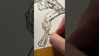 Inking #ironman by Jack Kirby pt.3 #shorts #howto #inking #comics