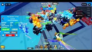 Ich spiele den Tech Modus in Toilet Tower Defense
