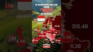 Same population density as Monaco #map #europe #geography #population #monaco #mapping #shorts