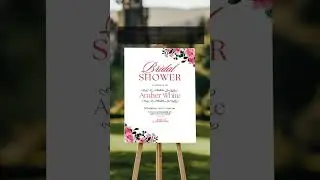 Elegant Bridal Shower Invitation Template | Editable Canva DIY Invites (Printable Set)
