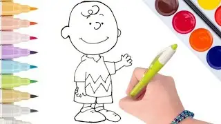 Draw charlie Brown step by step easy drawing for kids #charliebrown #easydrawing #kidsdrawing 