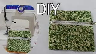 Diy  Money & Coin Pouch /How to sew a mini zipper /Beginner Sewing Project @sewingrhythm 