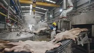 Full Process | Inside the Lion Leather Factory &ndash; How Million Dollar Products Are Made from Lion Skin