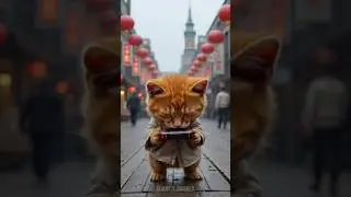 Kind rabbit helps cat achieve his dream