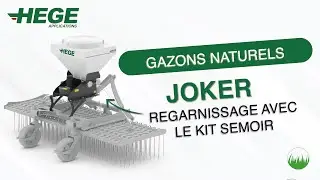 Regarnissage - Kit semoir - Peigne à gazon Joker