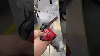 Removing spot-welds-  Milwaukee 3/8x13 belt sander spot weld killer #milwaukee #milwaukeetools