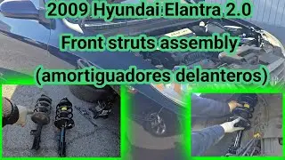 2007-2010 Hyundai elantra como cambiar amortiguadores delanteros ( how to replace front struts 