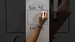 Value of sin & cos 45&deg;  #mathsbyjigs #maths #trigonometry #education #knowledge #study #information