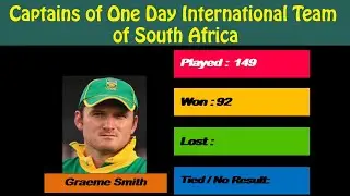 List of South Africa ODI Cricket Captains || One Day International Captains
