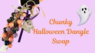 Chunky Halloween Dangle Swap: What I Made