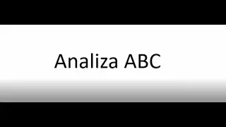 Analiza ABC/XYZ