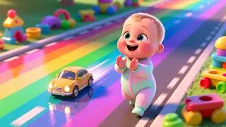 Baby's Balloon Adventure 🎈✨ Fun Flying Song for Kids | Explore the Sky and Learn