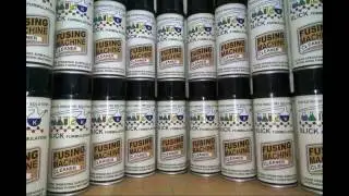 SLICK Fusing Machine Cleaner spray usage demo video