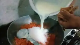 घर पर ही बनाई झटपट लाजवाब गाजर का हलवा 😋😋😋😋😋