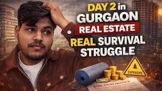 Day 2 in Gurgaon Real Estate | Real Survival Struggle🫩🫩