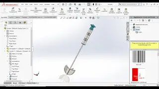 How to design Manual blender tutorial on solidworks.