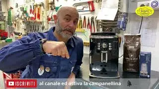 DeLonghi Magnifica S (ECAM22) -  fuoriuscita caffè macinato da sopra la macchina , non esce caffè