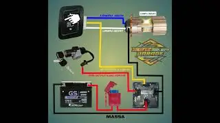 skema perakitan relay 4 kaki lampu jauh dekat