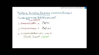 Finite Element Method 2021: 006 Applying Boundary Conditions