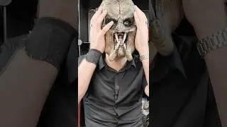 100% 3D printed #Predator Badlands Dek's creature head mask helmet #3dprinting #cosplay #do3d #stl