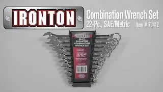 Ironton SAE/Metric Combination Wrench Set  22-Pc.