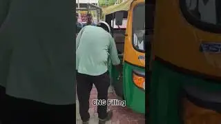 CNG Filling in New Piaggio Ape City+ Auto For The First Time