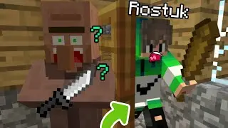 ЧОМУ? ЦЕЙ ЖИТЕЛЬ МЕНЕ БОЇТЬСЯ І ДУМАВ ЩО Я ХОЧУ НА НЬОГО НАПАСТИ В MINECRAFT!)
