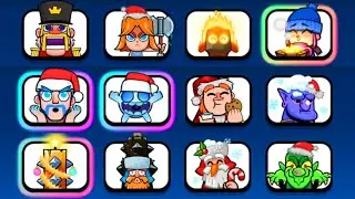 Clash Royale All Christmas Emotes!!..🎄⛄