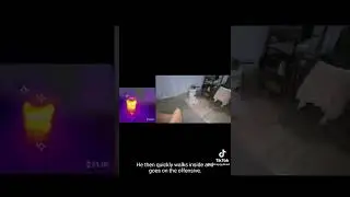 MAN THOWS HOT WATER ON A GHOST