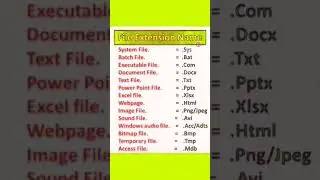 File Extension Name. #coder #learnlanguages  #fileextensions #extensions #extension #extensiones