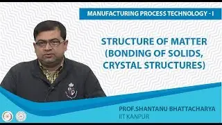 Structure of Matter (Bonding of Solids,Crystal Structures)