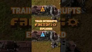 Easy Train Interrupts For Beginners In Factorio! #factorio #factoriospaceage