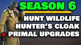 How to Hunt Wildlife - Craft a Hunter's Cloak AND Craft Primal Weapons in Fortnite
