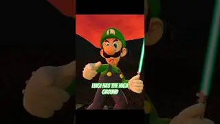 Luigi has the High ground! #memes #mario #starwars #nintendo #funny #gaming #nostalgia #belike